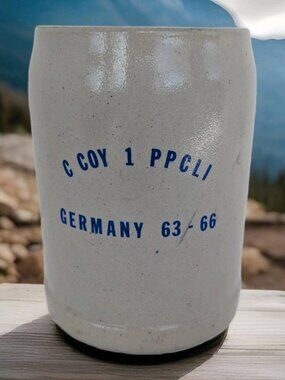 German Mug/Stein Princess Patricia Canadian Light Infantry Military Cold War